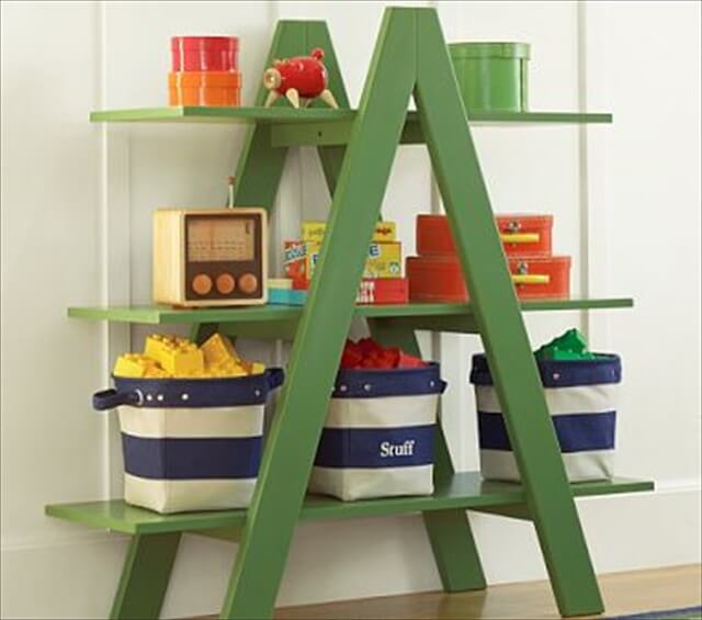 12 Upcycled Ladder Shelves & Display Ideas DIY to Make