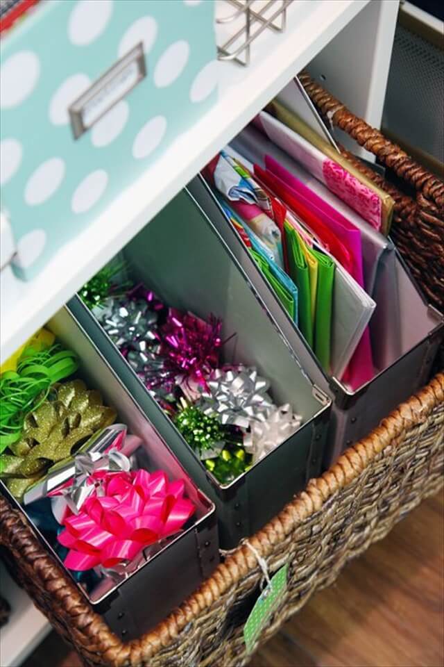 15 DIY to Organize Gift Wrapping Essentials DIY to Make