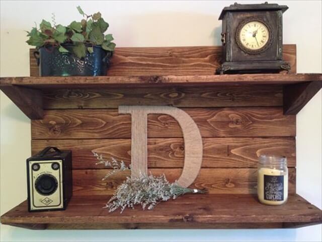 32 DIY Rustic Pallet Shelf Ideas | DIY to Make