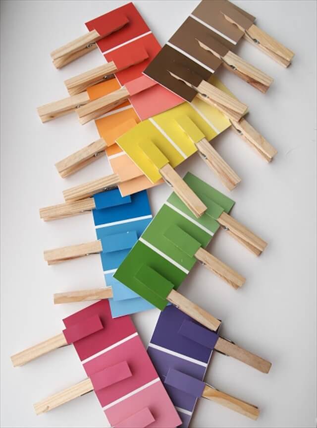 22 Super Fun Things To Make With Paint Chips DIY to Make