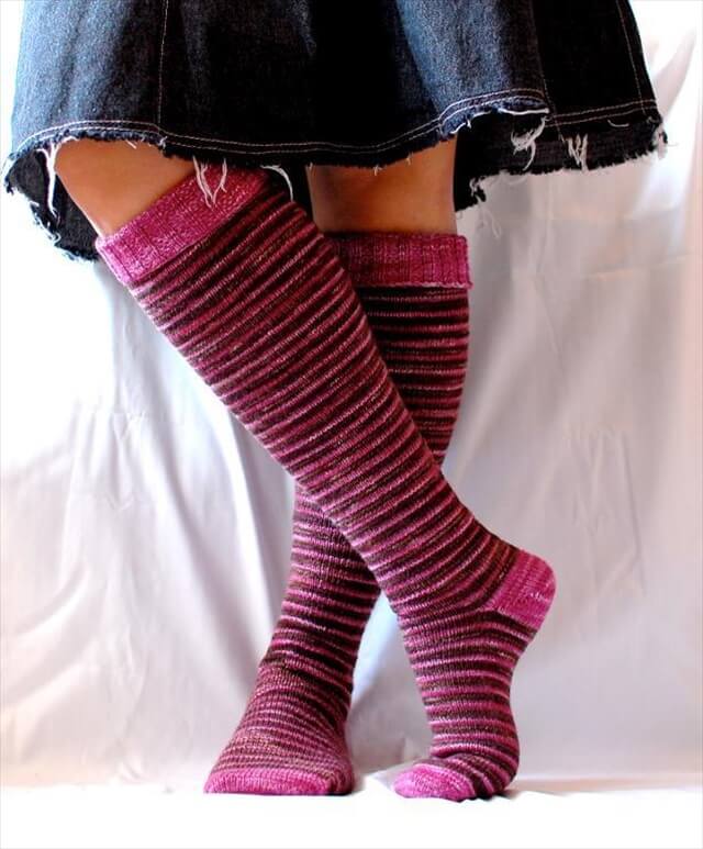 15 Crochet Knit Pattern For Knee Socks DIY to Make