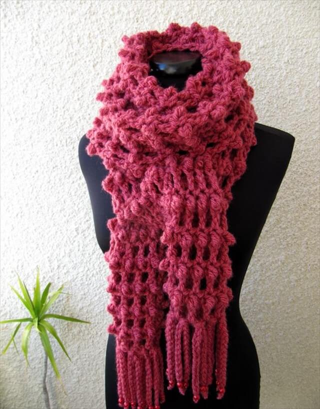 11 DIY Warm & Cozy Crochet Scarfs DIY to Make