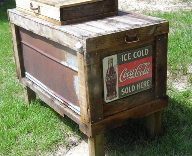 10 DIY Wood Pallet Cooler Design DIY to Make