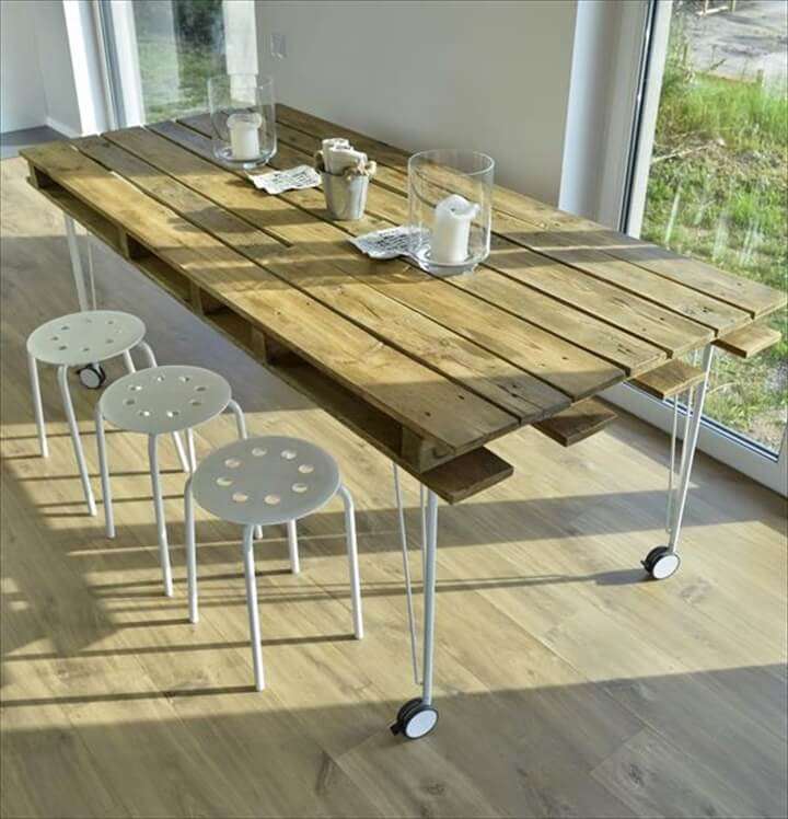 58 DIY Pallet Dining Tables DIY to Make