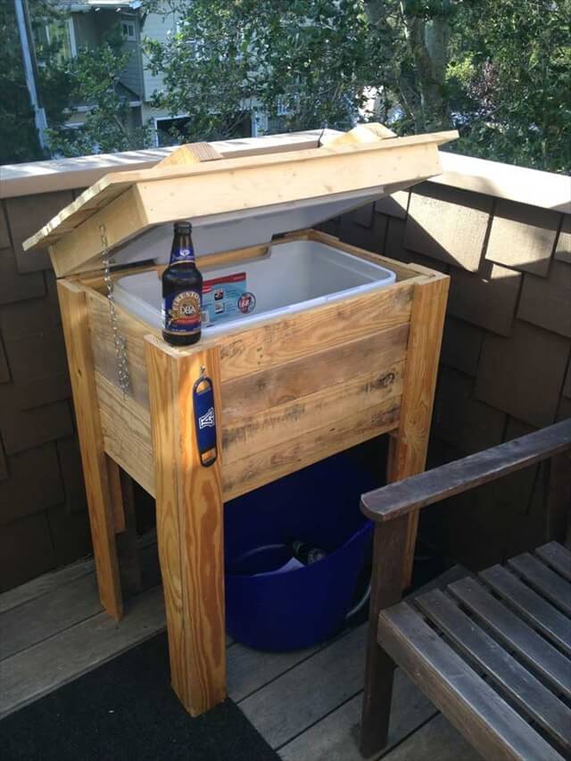 12 DIY Wooden Pallet Cooler Design DIY to Make