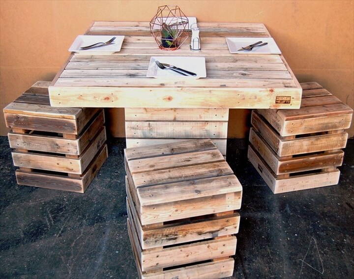 diy palet wood kitchen table