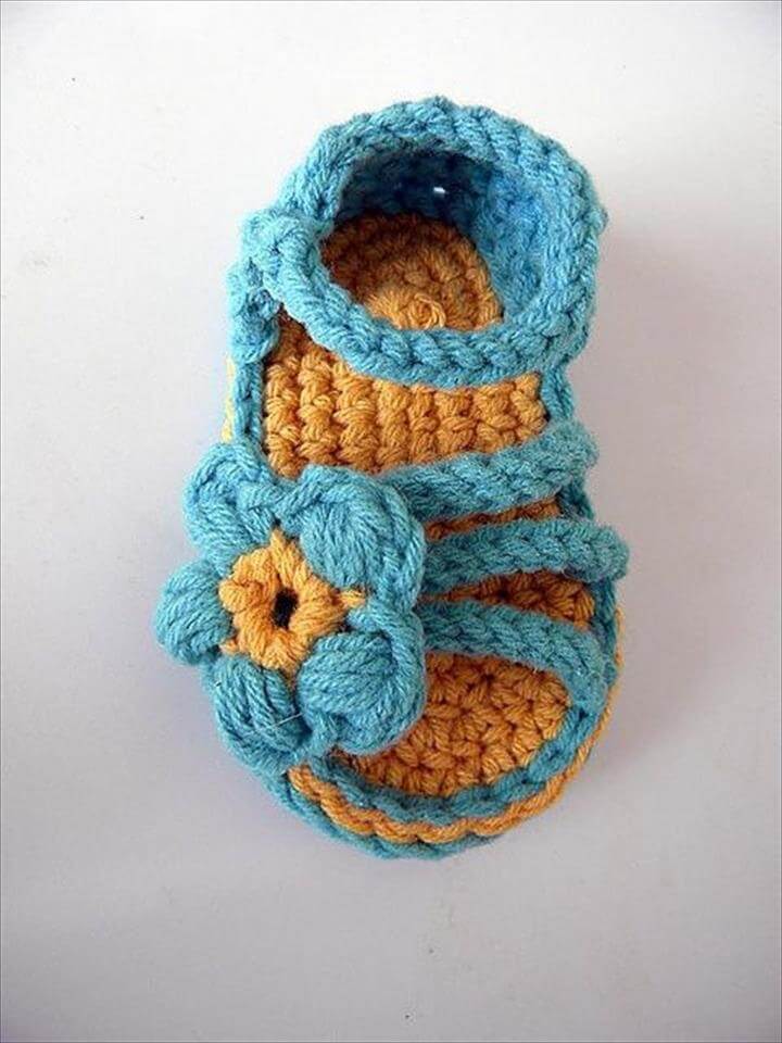 36 Gorgeous Crochet Baby Gladiator Sandals | DIY to Make