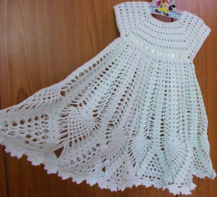 26 Crochet Baby Dress For Babies DIY to Make