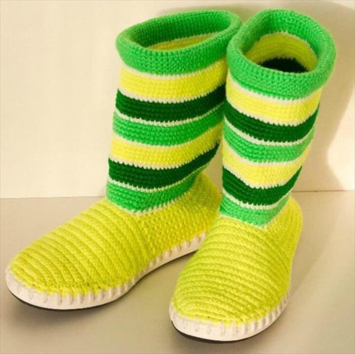 30 Easy Fast Crochet Slippers Pattern DIY to Make