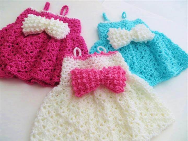 26 Gorgeous Crochet Baby Dress For Babies DIY to Make