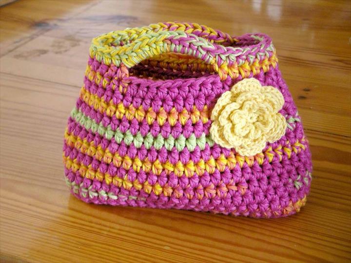 50 Diy Crochet Purse Tote Bag Patterns To Make Easy Peasy Little Kids Bag Crochet Pattern
