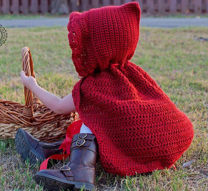 16 DIY Ideas About Crochet Hooded Cap amp Shawl DIY to Make