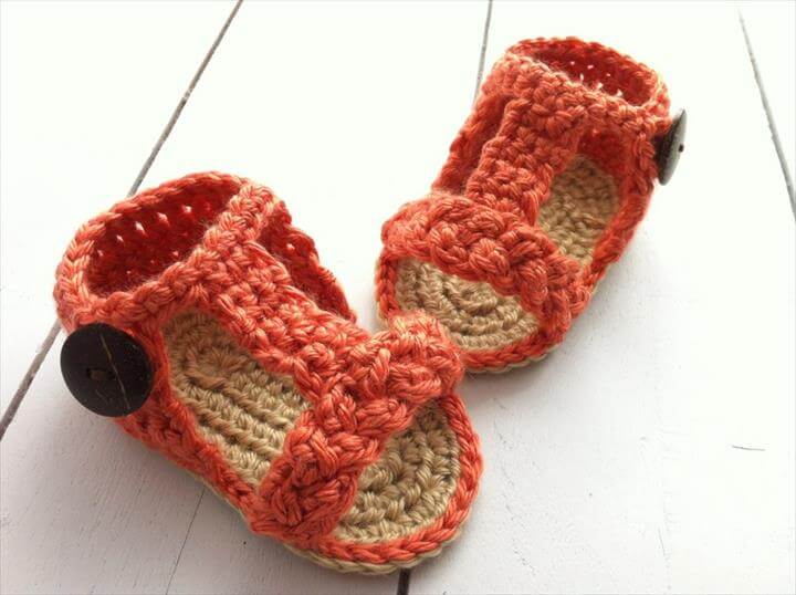 36 Gorgeous Crochet Baby Gladiator Sandals DIY to Make