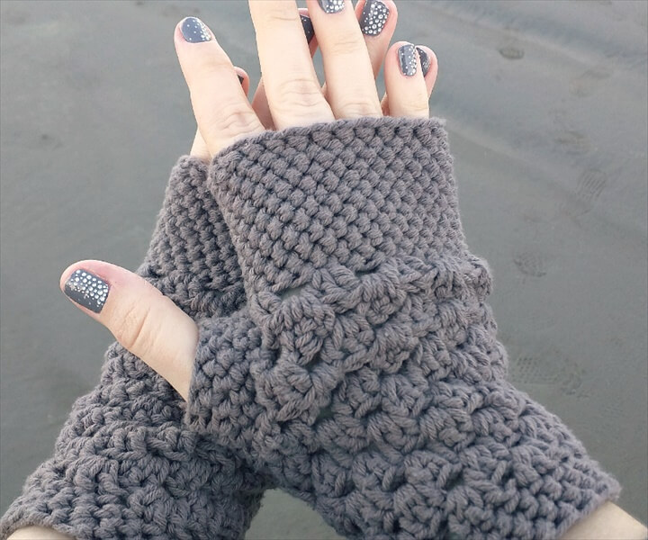 20 Easy Crochet Fingerless Gloves Pattern | DIY to Make