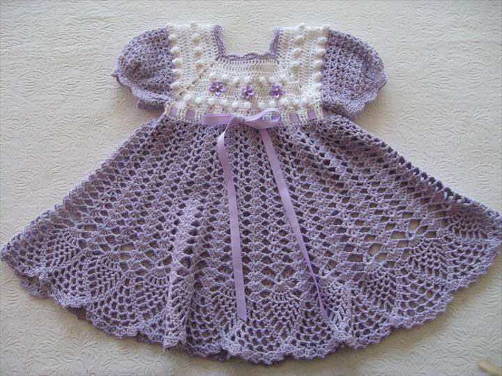 26 Gorgeous Crochet Baby Dress For Babies DIY To Make 26-gorgeous-crochet-baby-dress-for-babies-diy-to-make