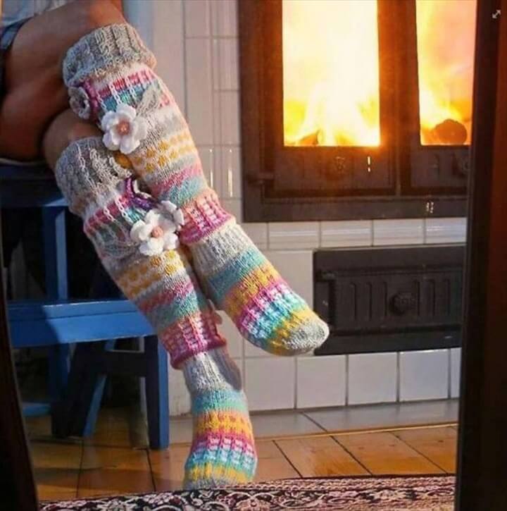 20 DIY Crochet Leg Warmer Ideas For Girls DIY to Make