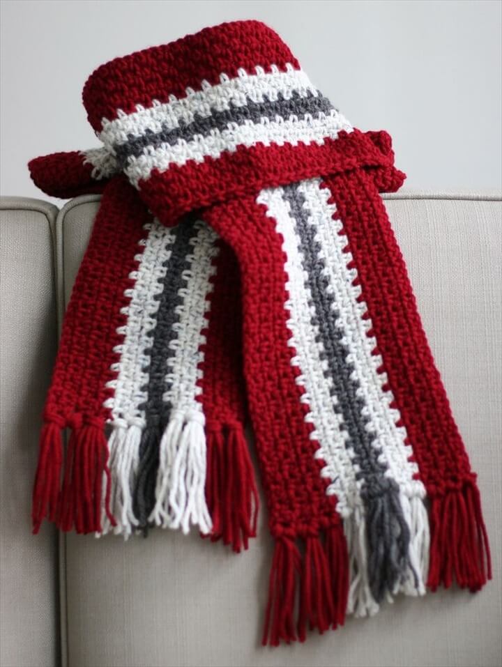 27 Schnell & Easy Crochet Scarf DIY to Make