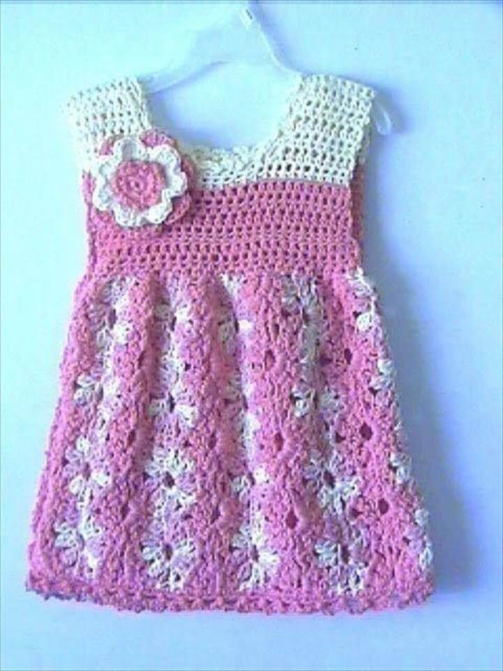 26 Gorgeous Crochet Baby Dress For Babies | DIY to Make