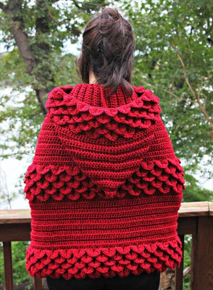 16 DIY Ideas About Crochet Hooded Cap & Shawl DIY to Make