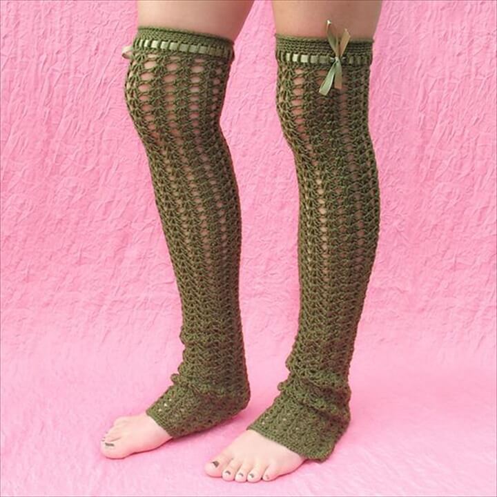 20 DIY Crochet Leg Warmer Ideas For Girls DIY to Make