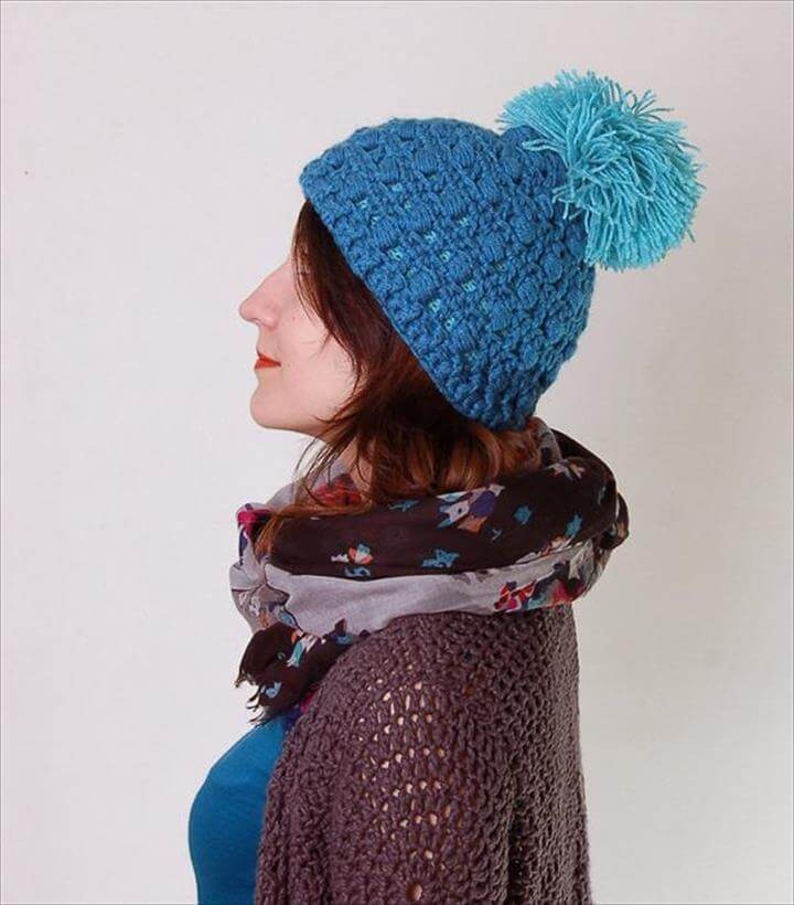45 Super DIY Crochet Brimmed Beanie Hat Design DIY to Make