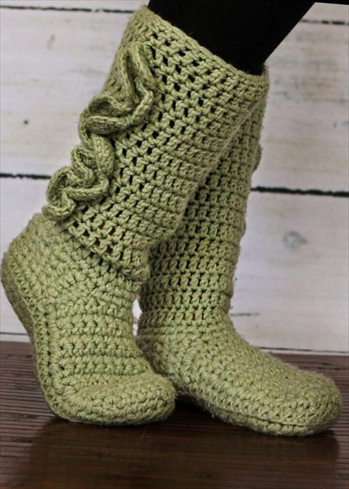 30 Easy Fast Crochet Slippers Pattern DIY to Make