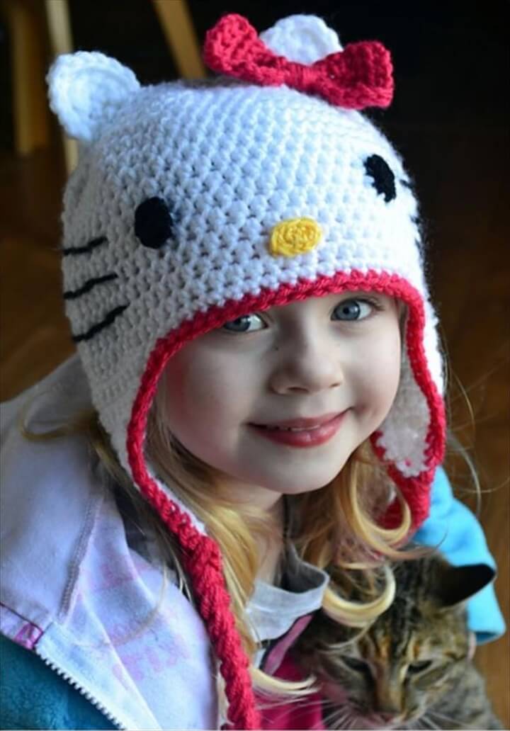 16 Easy Crochet Hats For Kid's DIY to Make