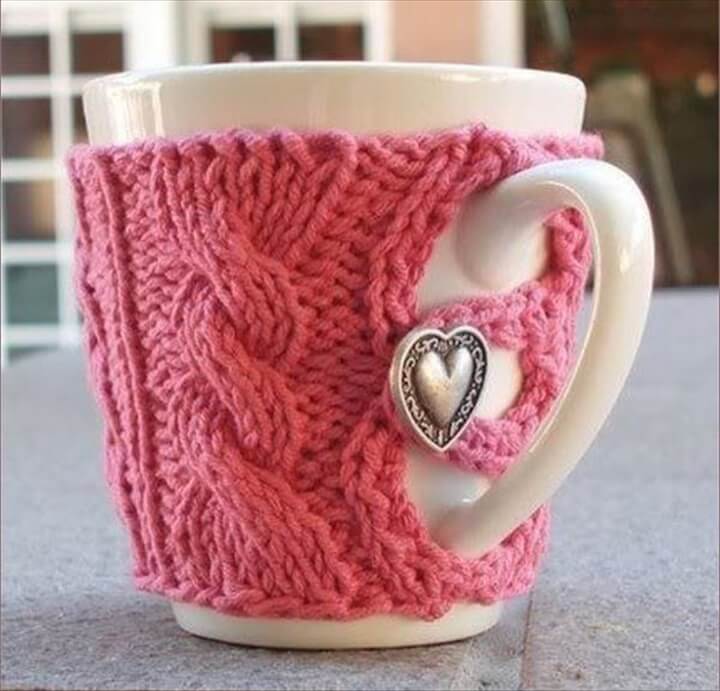 31 DIY Easy To Make Crochet Mug Warmer Ideas DIY to Make