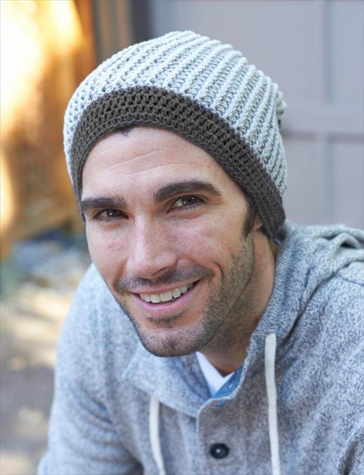 45 Super DIY Crochet Brimmed Beanie Hat Design DIY to Make