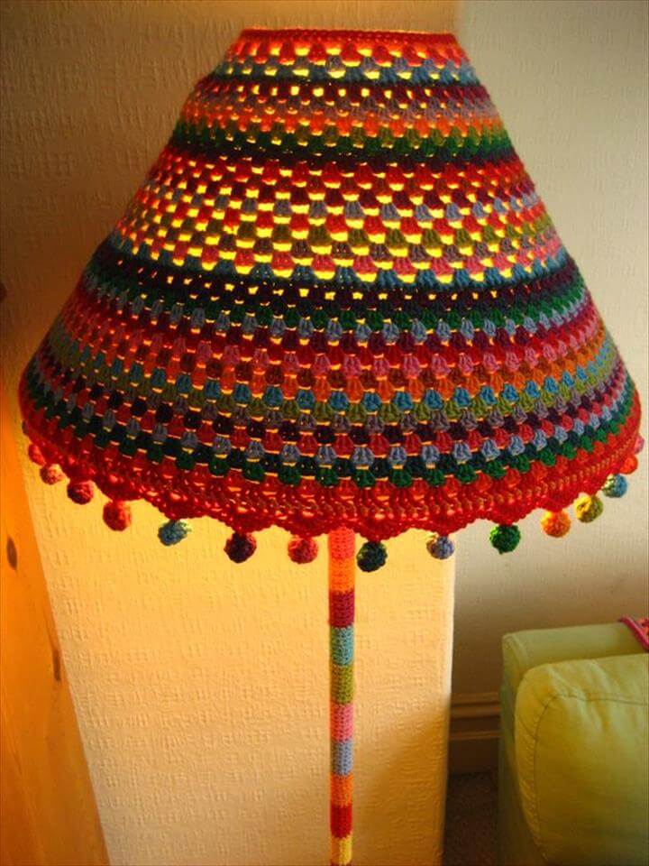 15 Crochet Lampshades To Light Into Your Home | DIY to Make