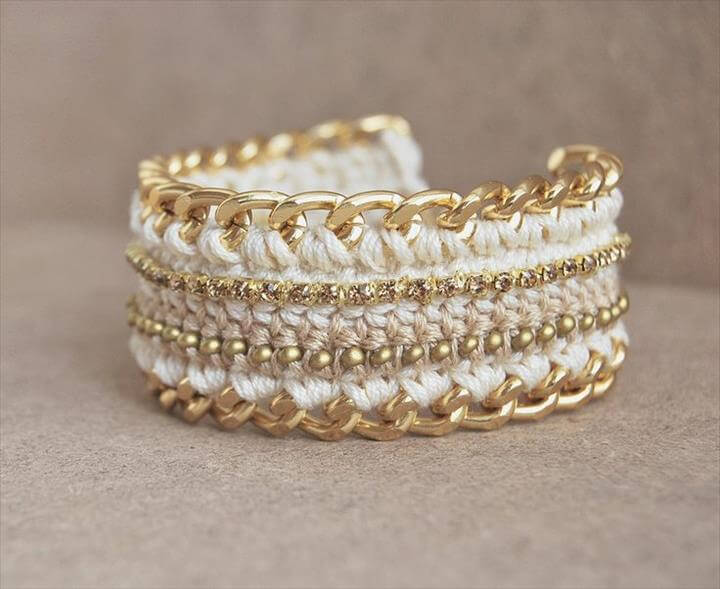 60 Eye Catching Crochet Bracelet Tutorials Diy To Make Crochet Bracelets Collection With Beads Patterns
