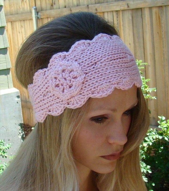 15 Easy Crochet Headband With Flowers DIY to Make