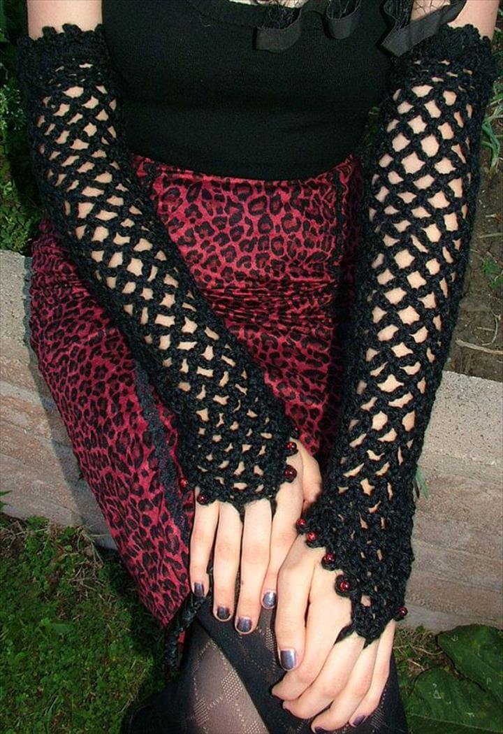 37 Awesome Basic Crochet Fingerless Armwarmers DIY to Make