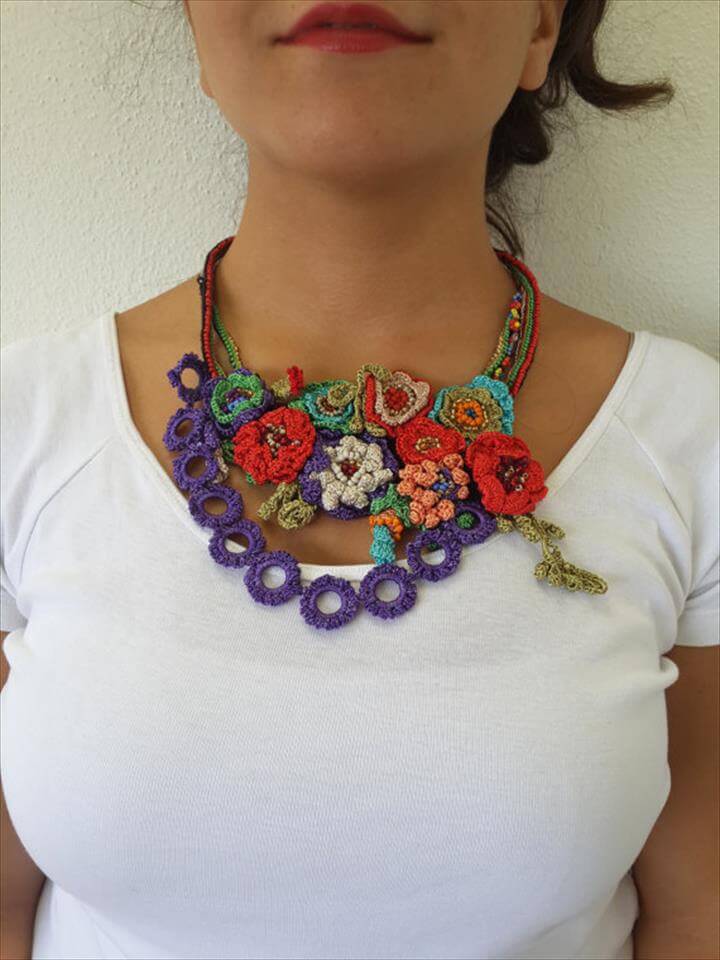 60 Free Vintage Crochet Jewelry Ideas DIY to Make