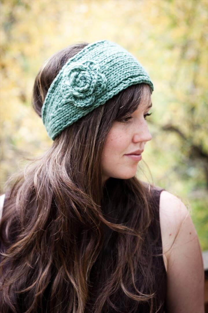 15 Easy Crochet Headband With Flowers DIY to Make