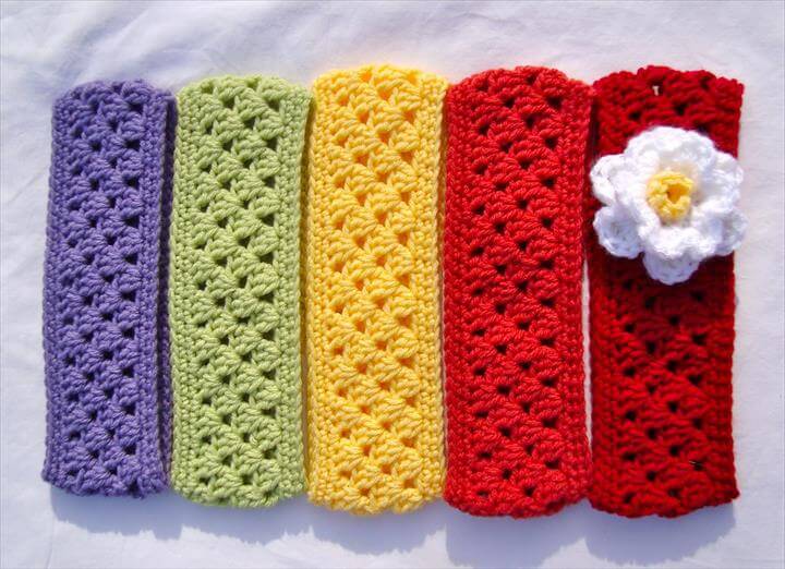 15 Easy Crochet Headband With Flowers DIY to Make