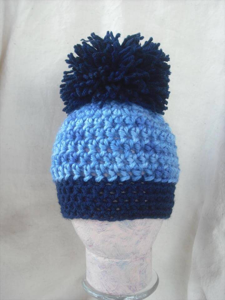 30 Amazing Crochet Pom Pom Hat Ideas DIY to Make