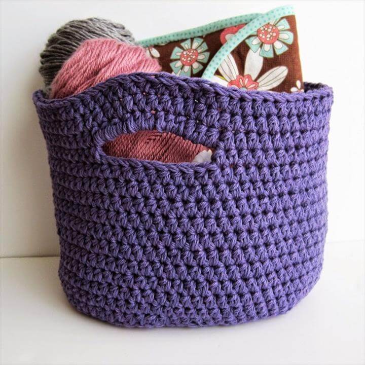 46 Free &amp; Amazing Crochet Baskets For Storage | DIY to Make