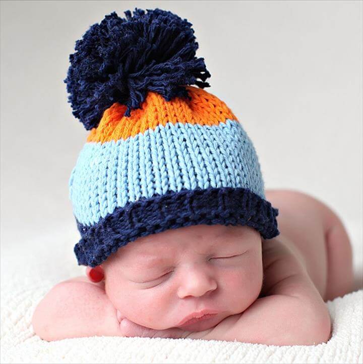 30 Amazing Crochet Pom Pom Hat Ideas DIY to Make
