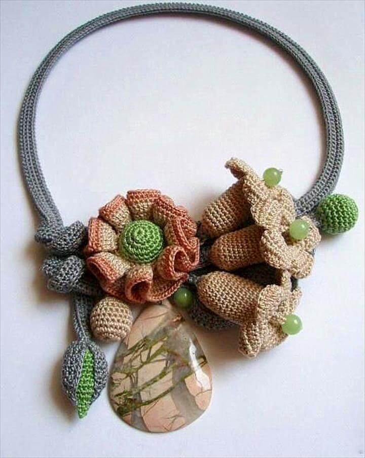 60 Free Vintage Crochet Jewelry Ideas DIY to Make