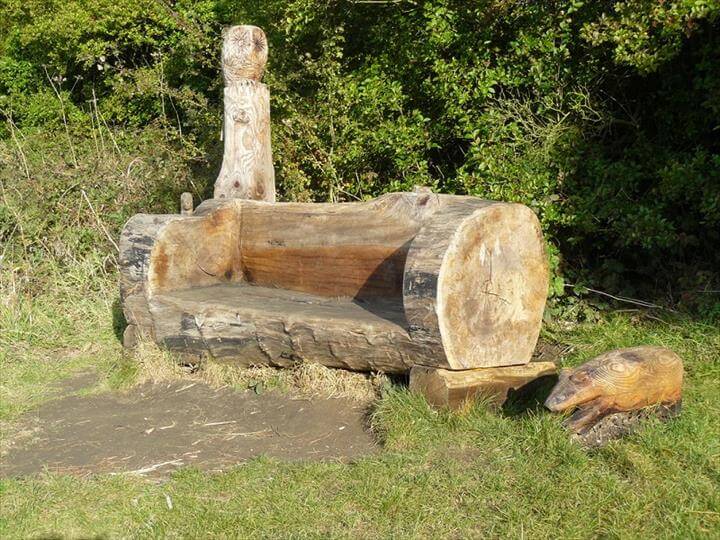 45 Amazing Ideas With Recycled Tree Trunks Diy To Make Tree Trunk Chair