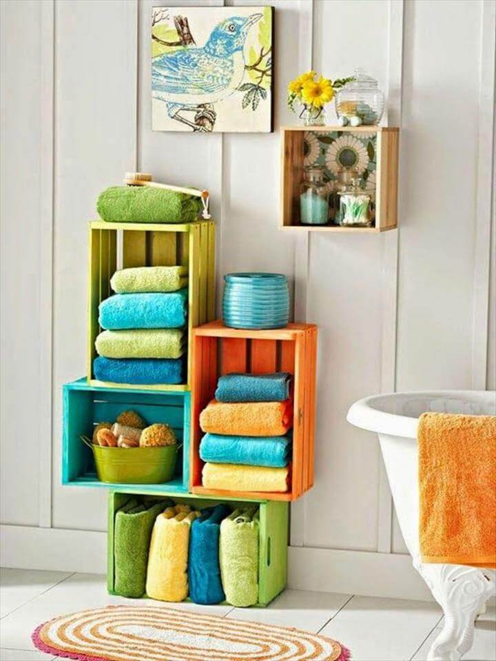 40 Decorate Bathroom With Recycled Stuff DIY To Make Interesting Decorating With Old Wooden Boxes 40 Decorate Bathroom With Recycled Stuff DIY To Make Interesting Decorating With Old Wooden Boxes