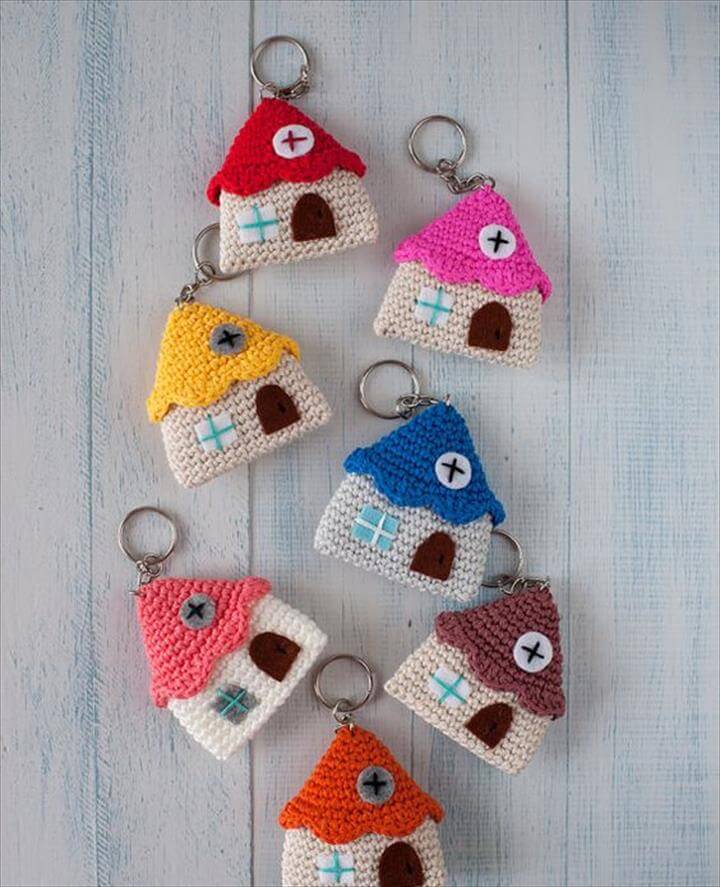 62 Easy Handmade Fun Crochet Pattern Keychains | DIY To Make