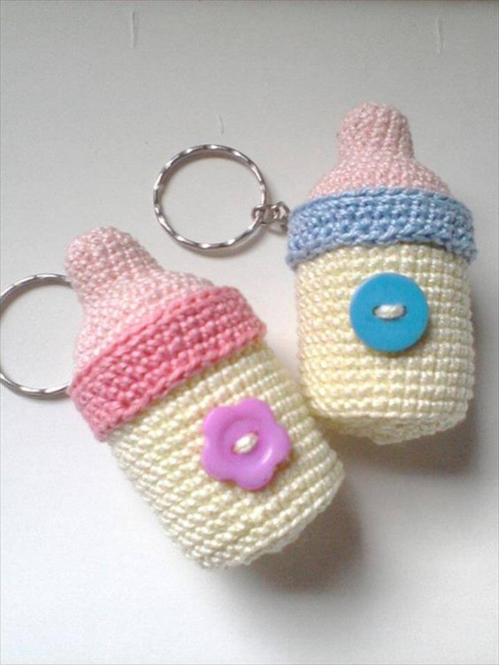 62 Easy Handmade Fun Crochet Pattern Keychains DIY to Make