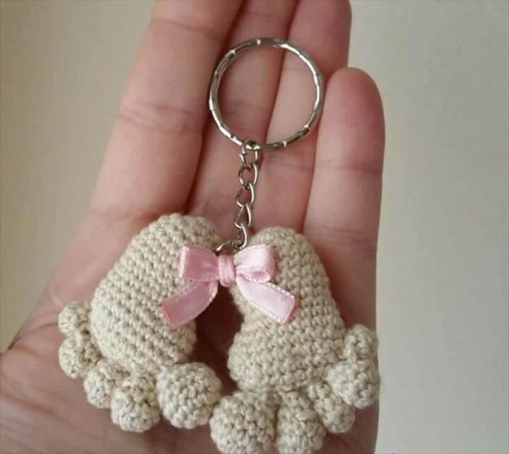 62 Easy Handmade Fun Crochet Pattern Keychains DIY to Make
