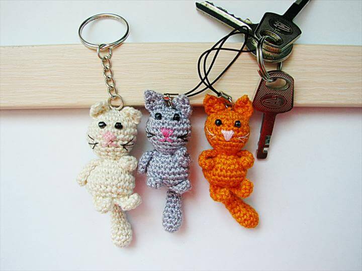 62 Easy Handmade Fun Crochet Pattern Keychains | DIY to Make