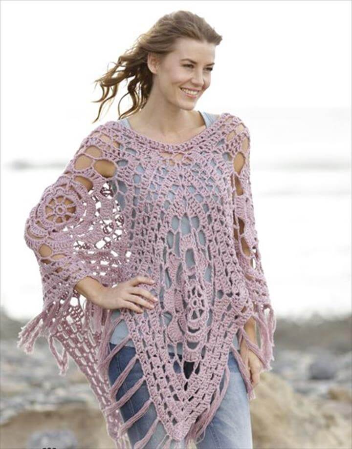 24 Adorable Summer Poncho Free Crochet Design | DIY To Make