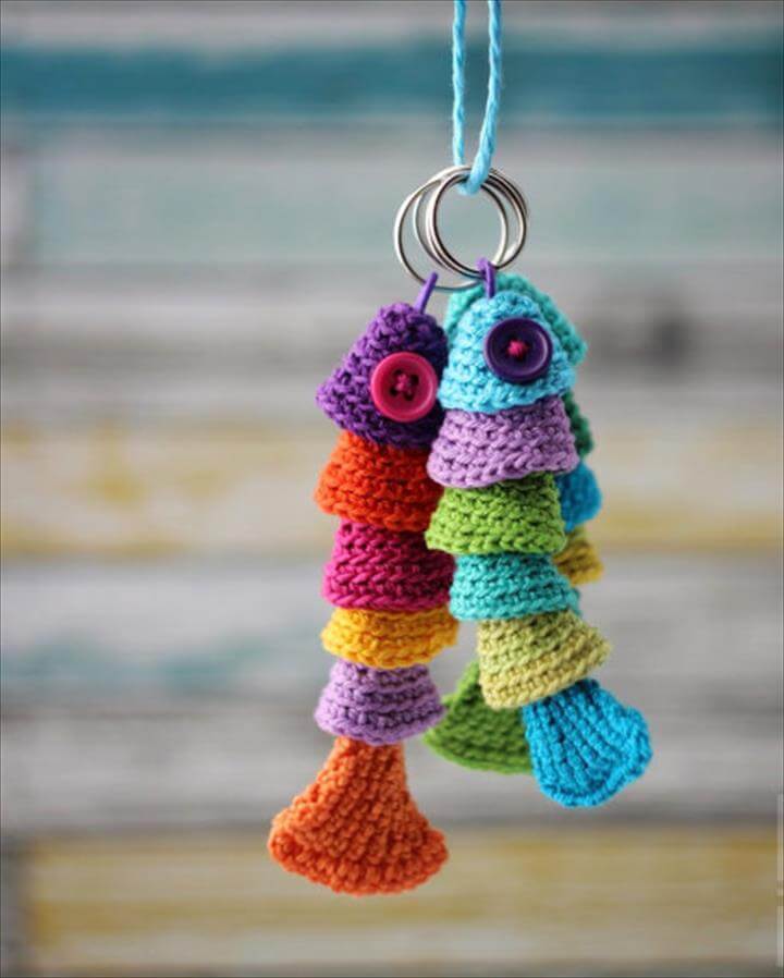 62 Easy Handmade Fun Crochet Pattern Keychains DIY to Make
