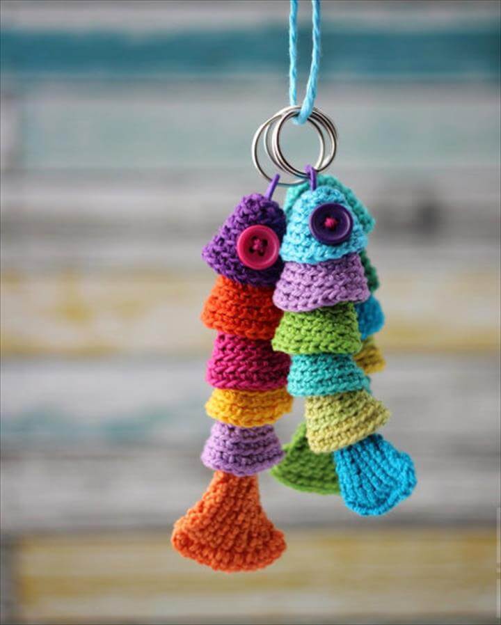 62 Easy Handmade Fun Crochet Pattern Keychains | DIY To Make