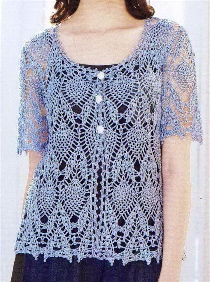 20 Awesome Crochet Sweaters For Women's DIY to Make